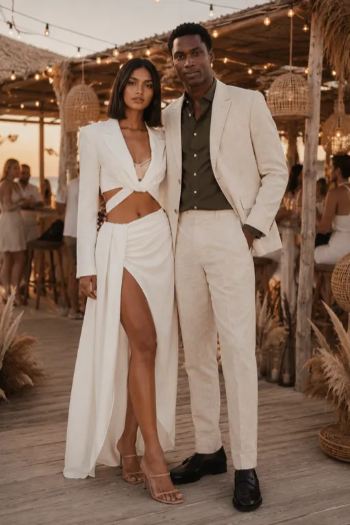 Bohemian Beach Engagement Night Look outfit