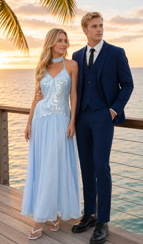 Coastal Blue Hour Romance outfit