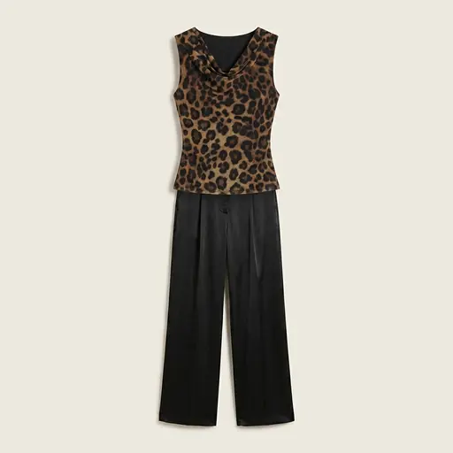 Animal Mesh Trouser Plot concert outfit flatlay