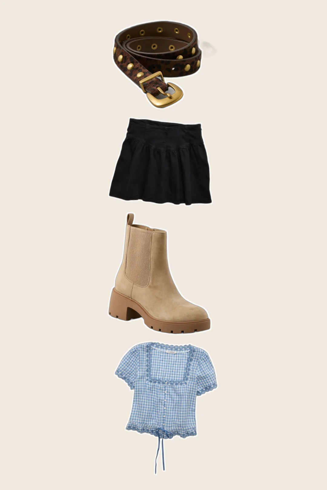 Black Mini Skort Boots