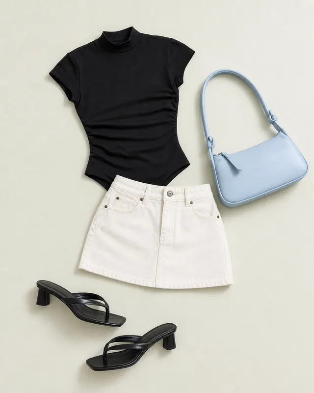 Ecru Nickei Blue Bag Note