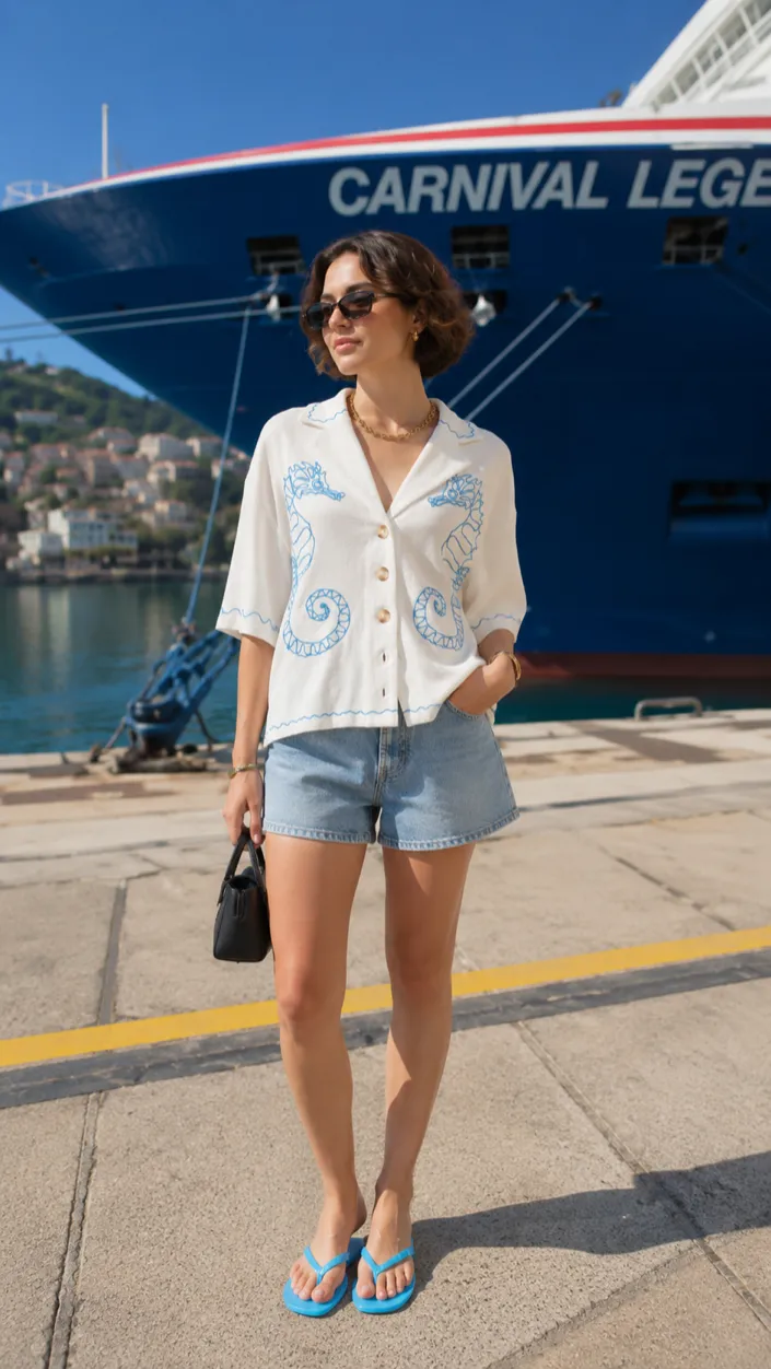 Harbor Days & Denim Waves outfit