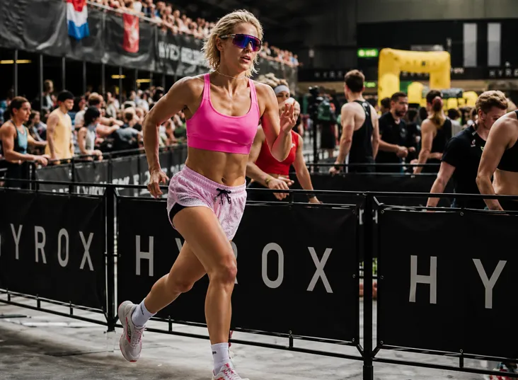 Hill Shorts Need Witnesses running outfit with black shorts