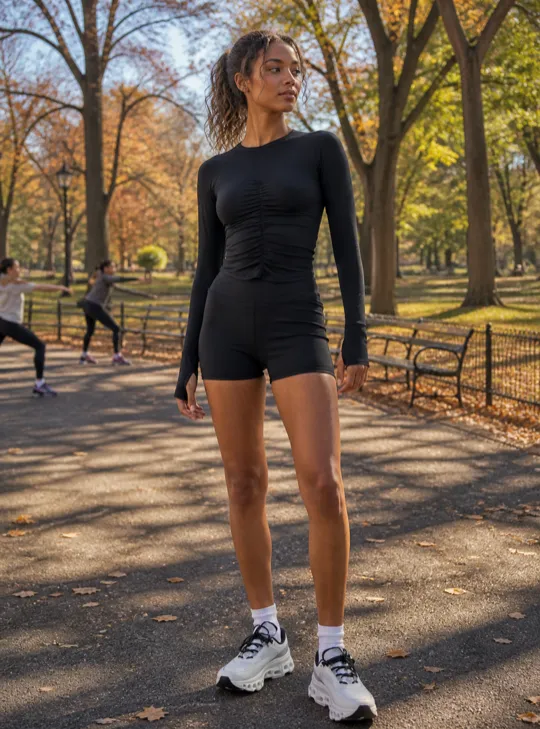 Ruched Sleeve Track Gossip
