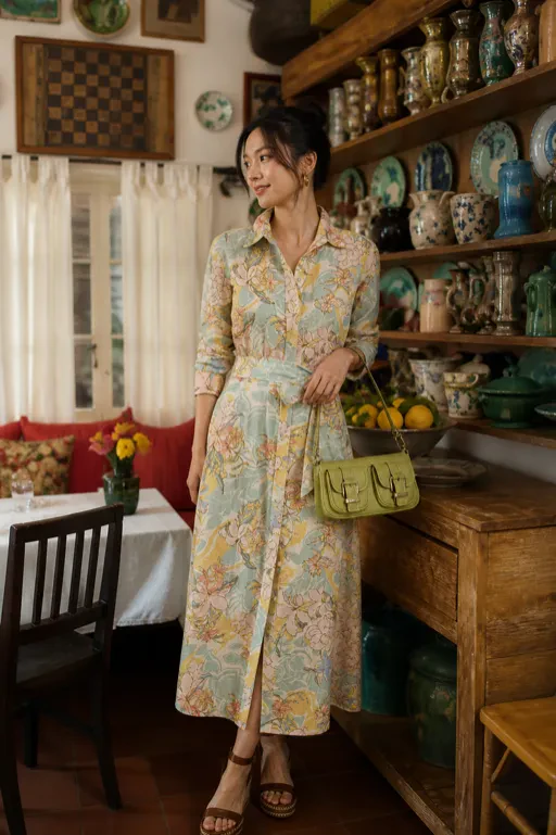 Soft Pastel Dress Look fresh feminine outfit