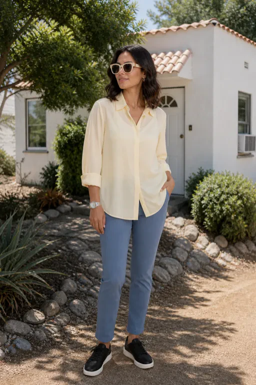 Yellow Mist Shirt Agenda pastel shirt outfit