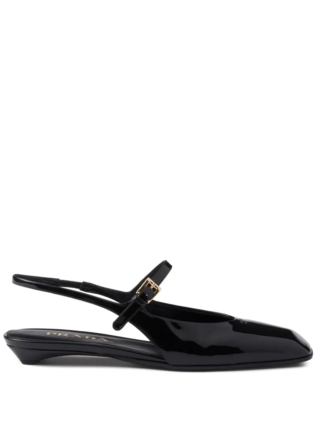 Leather Slingback Ballerina Shoes