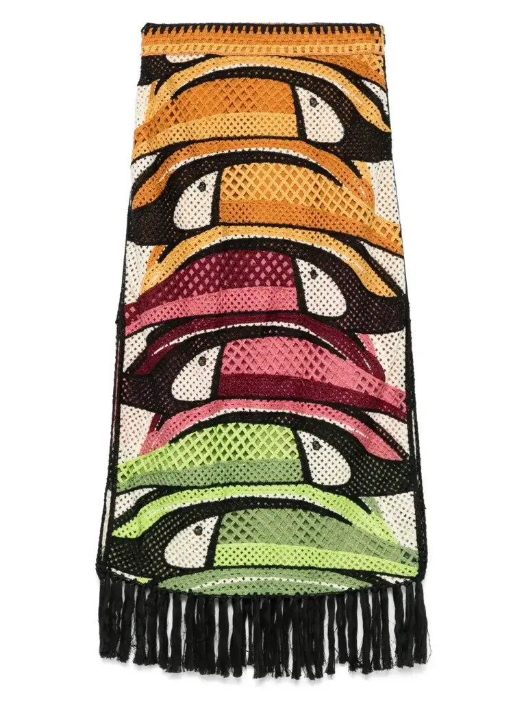 Toucan Tree midi skirt