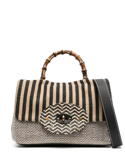 x Antonio Marras woven raffia-design bag