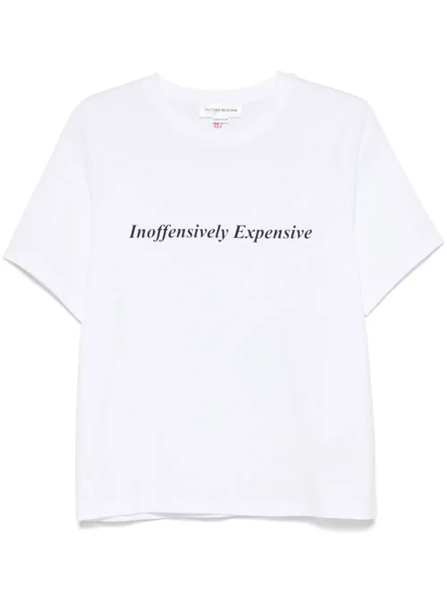 slogan-print T-shirt