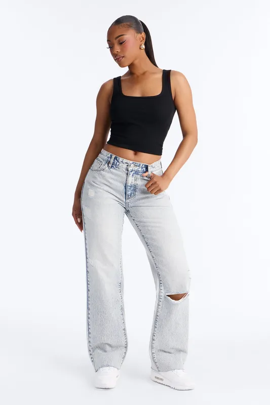 90s Classic Basic Non Stretch Straight