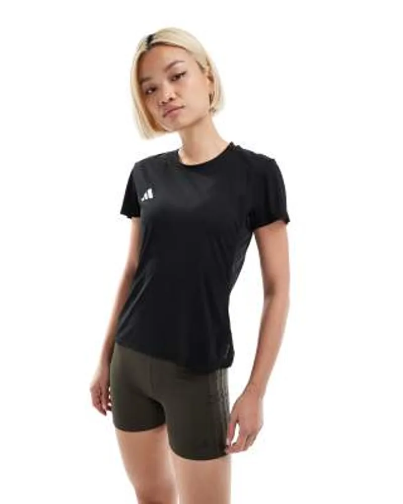 adidas Performance Running Adizero T-Shirt in Black
