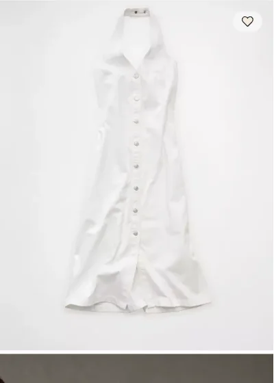 AE Denim Halter Midi Dress