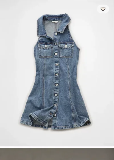 AE Denim Sleeveless Mini Dress