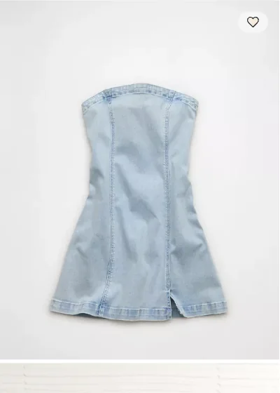 AE Denim Tube Mini Dress