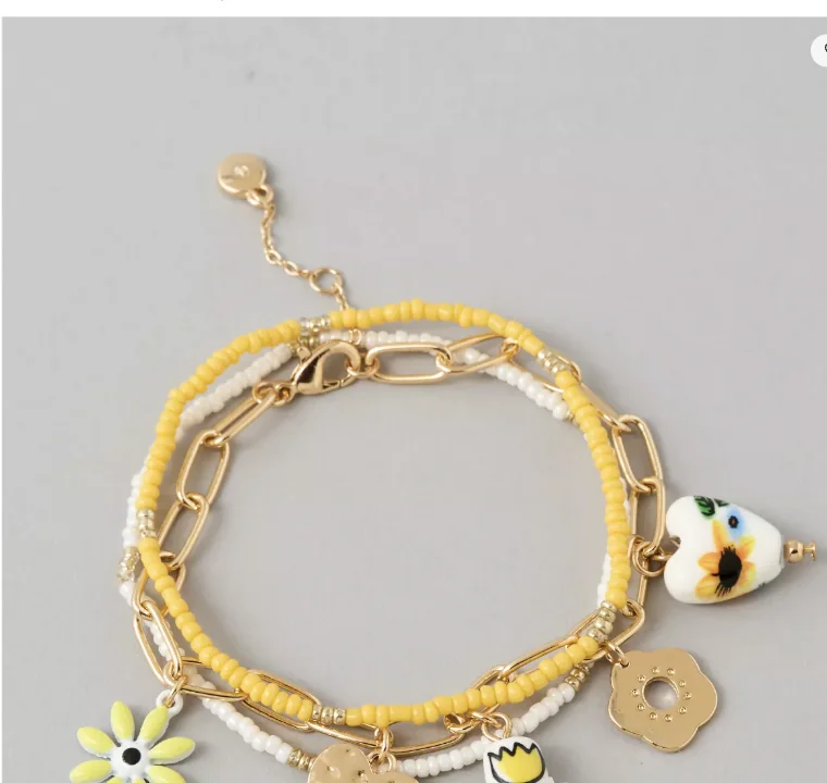 AE Yellow Tulip Bracelets 3 Pack