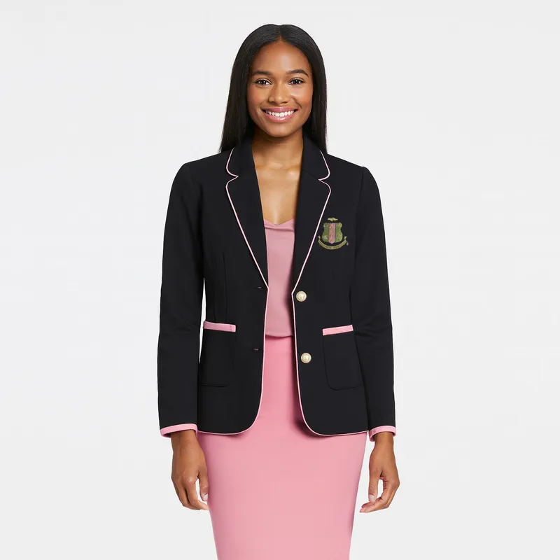Aka Knit Tipped Blazer