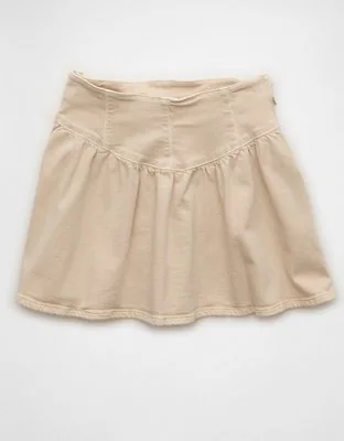 Dipped-Waist Mini Skort