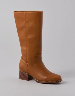 Knee-High Stovepipe Boots
