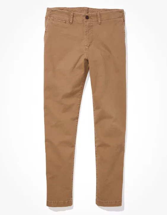 AE Flex Slim Straight Lived-In Khaki Pant