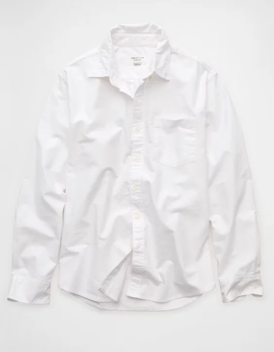 AE Relaxed Oxford Button-Up Shirt
