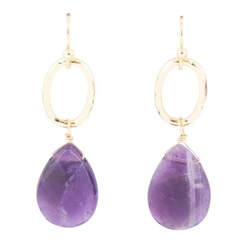 Amethyst Drop Earrings