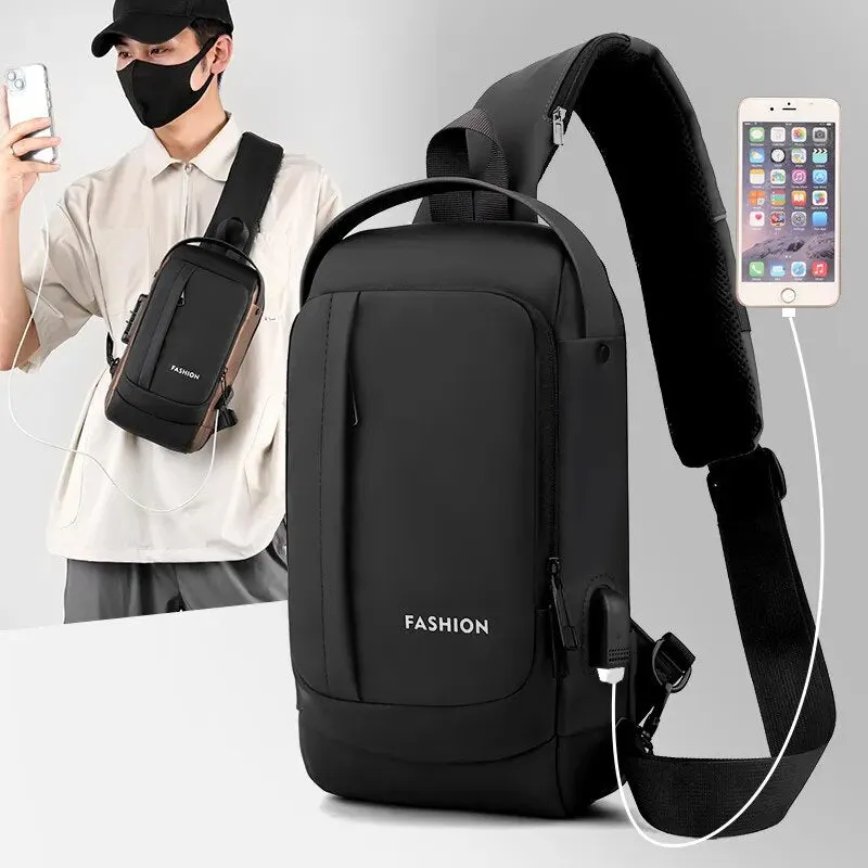 Anti-theft Usb Chest Bags Multifunction