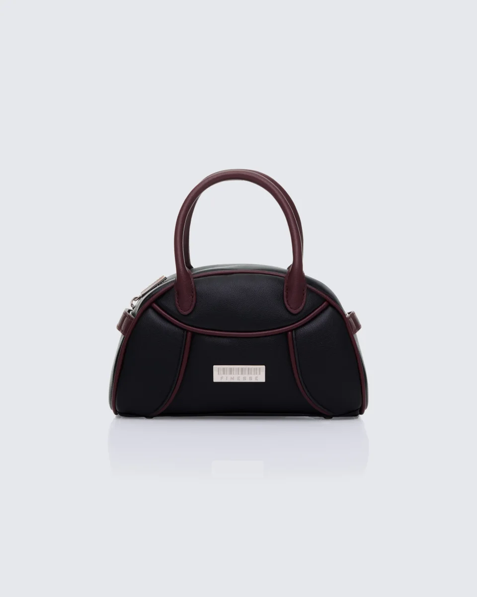 Antonia Black Mini Bowling Bag