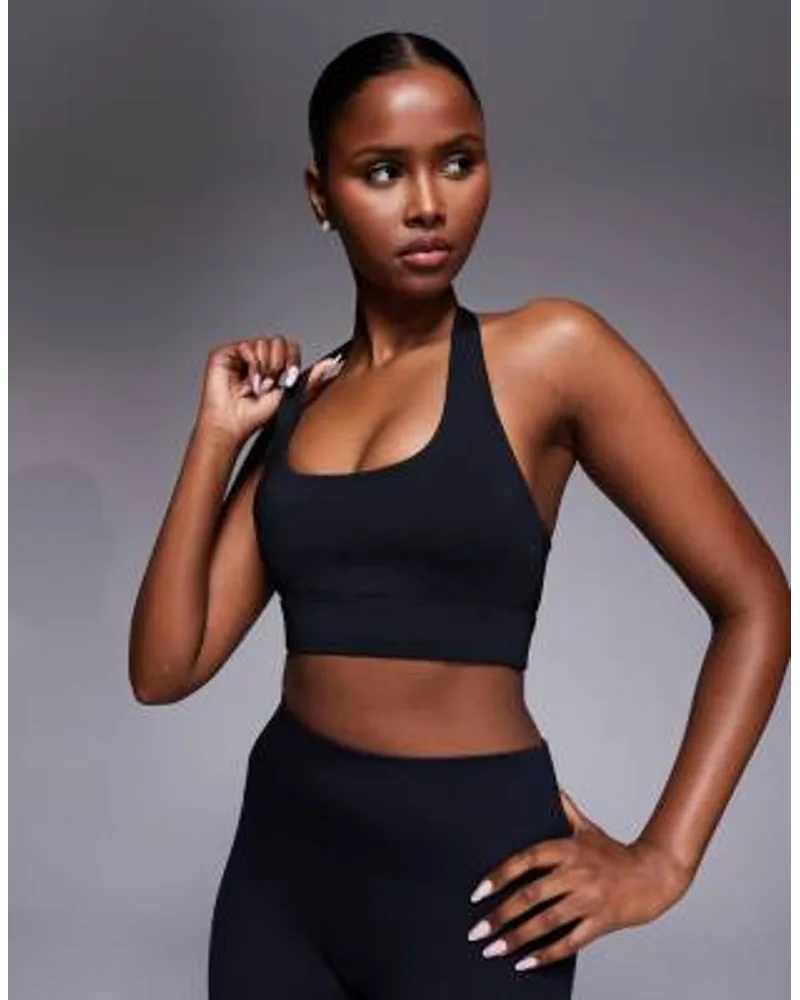 ASOS 4505 Active Halter Neck Performance Medium Support Sports Bra