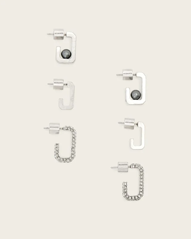 Ellie Mix Set Earrings WARM SILVER