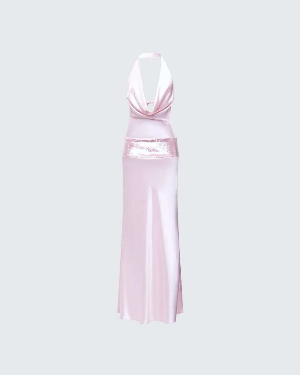 Athena Pink Sequin Open