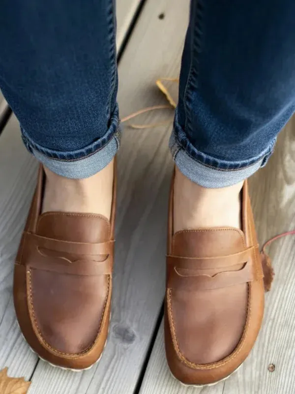 Barefoot Brown Penny Loafers