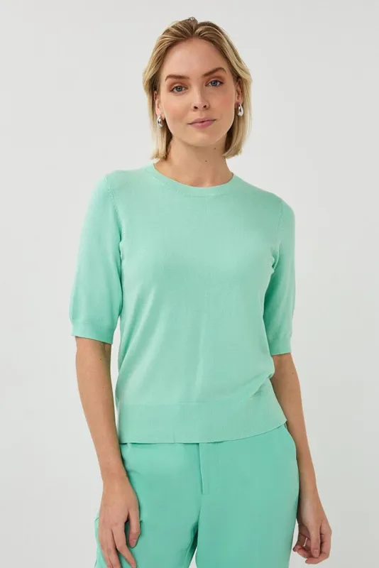 Basic Knit Tee Mint