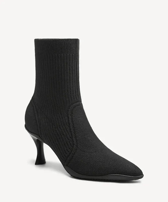 Bellevoyage Warm-lined Pointed Toe Stiletto Ankle Boot