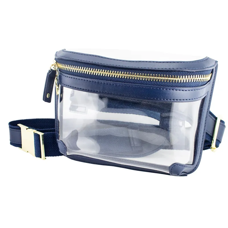 Belt Bag Clear Bag With Navy