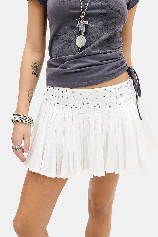 Kimchi Blue Roan Stud Mini Skort