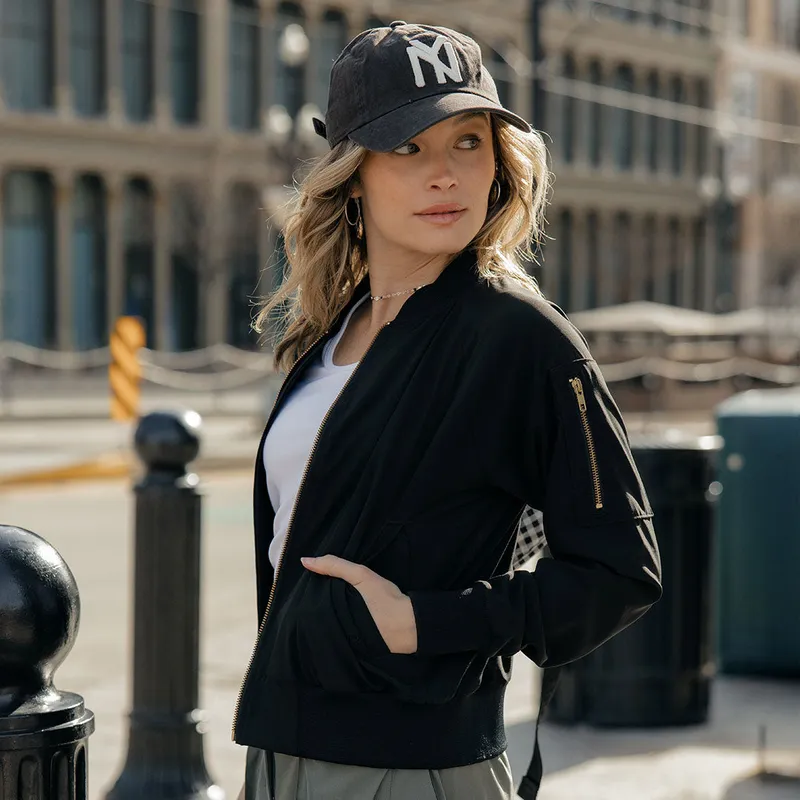 Black Bomber Jacket