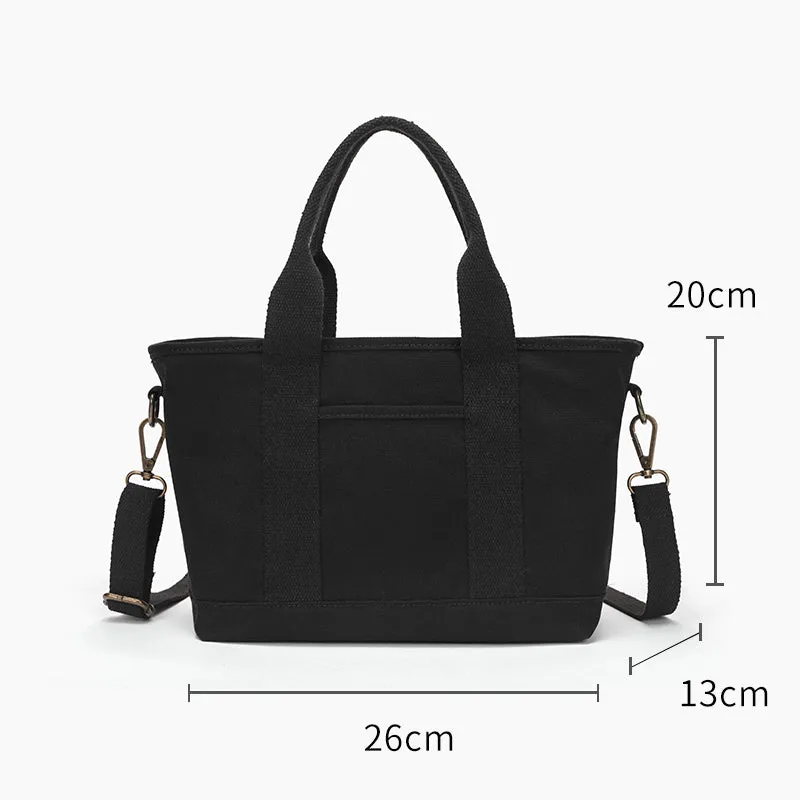 Black Canvas Tote
