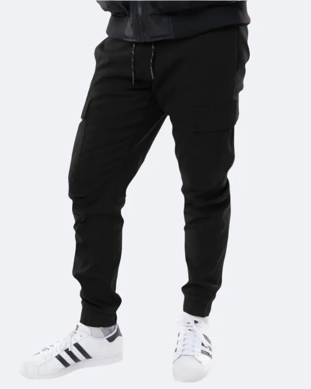 Black Cargo Joggers