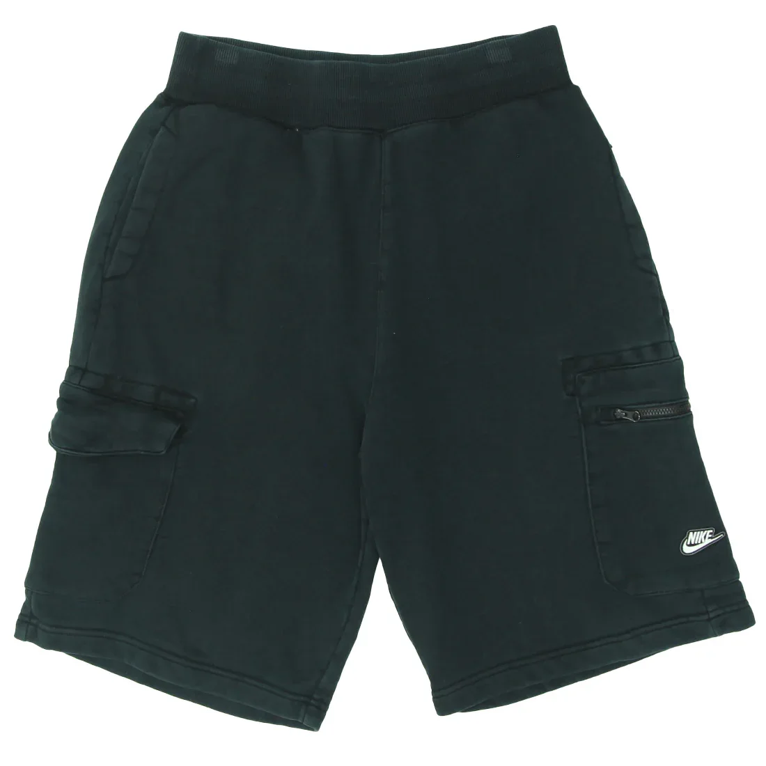 Black Cargo Sweat Shorts