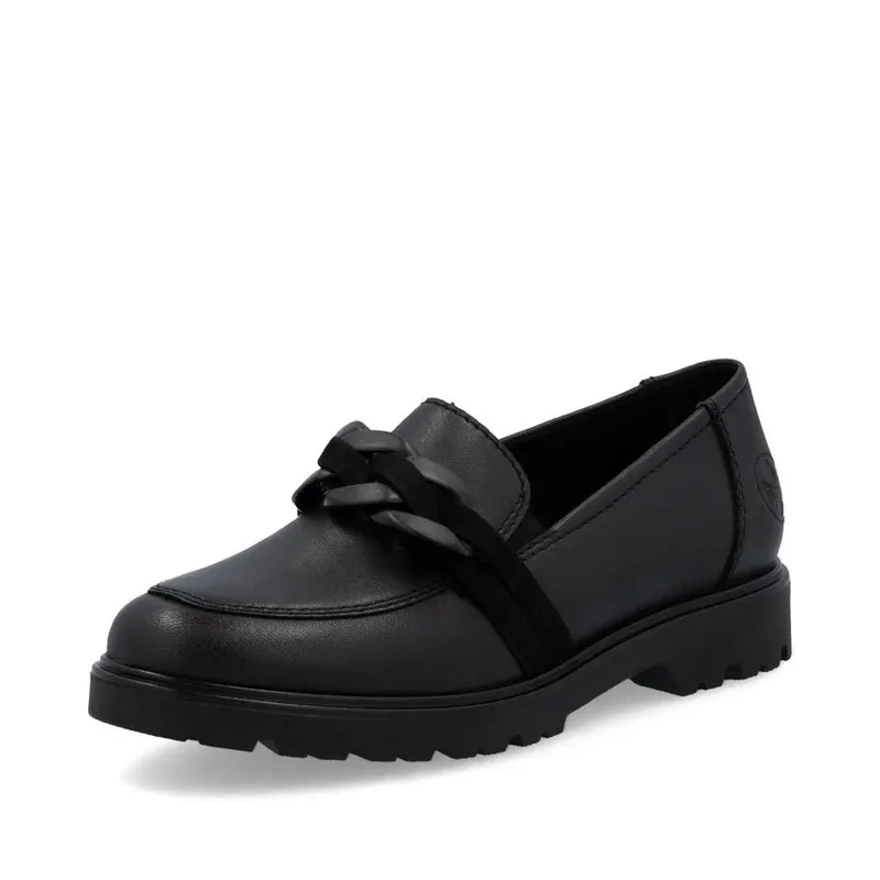 Black Leather Loafer