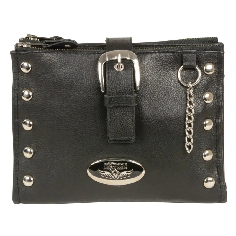 Black Leather Shoulder Bag
