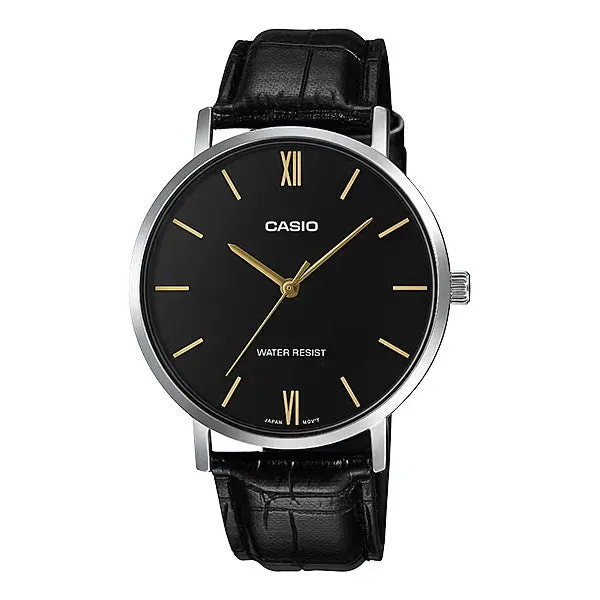 Black Leather Watch