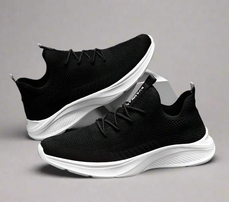 Black Lightweight Running Shoes