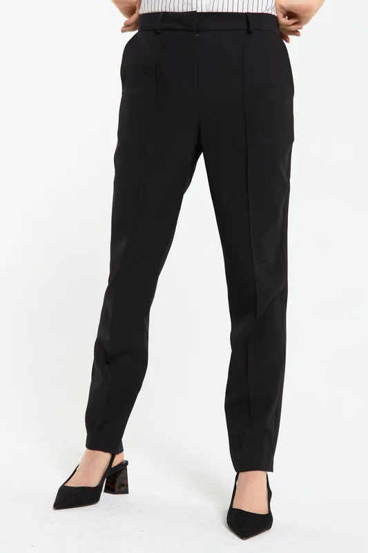 Black Slim Fit Tailored Trousers