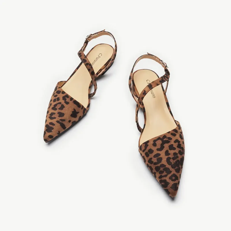 Black Slingback Flats