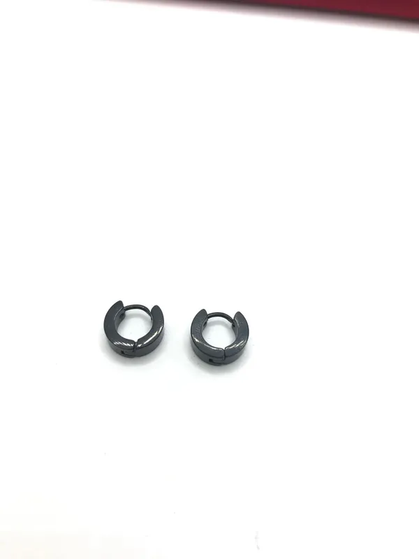 Black Small Size Hoops