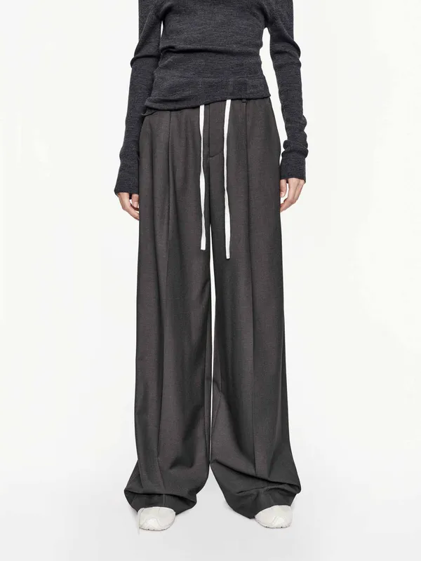 Black Straight Trousers
