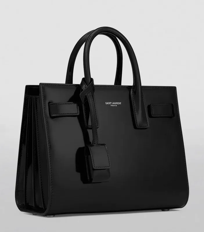 Black Structured Tote Bag