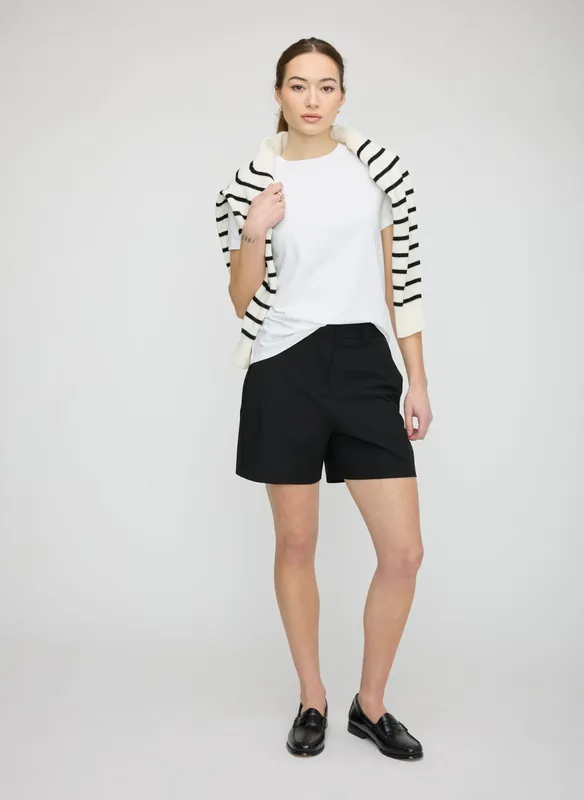 Black Tailored Shorts